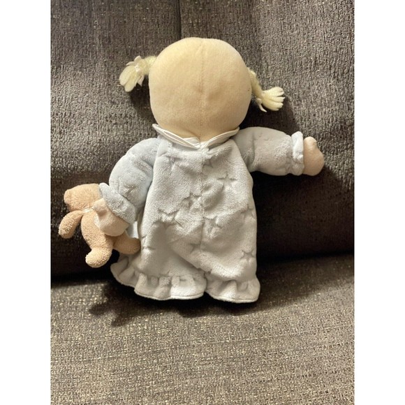 Carter's Sweet Dreams Baby Doll with Teddy Bear Blue Stars Plush 48528 2005 - Picture 3 of 5